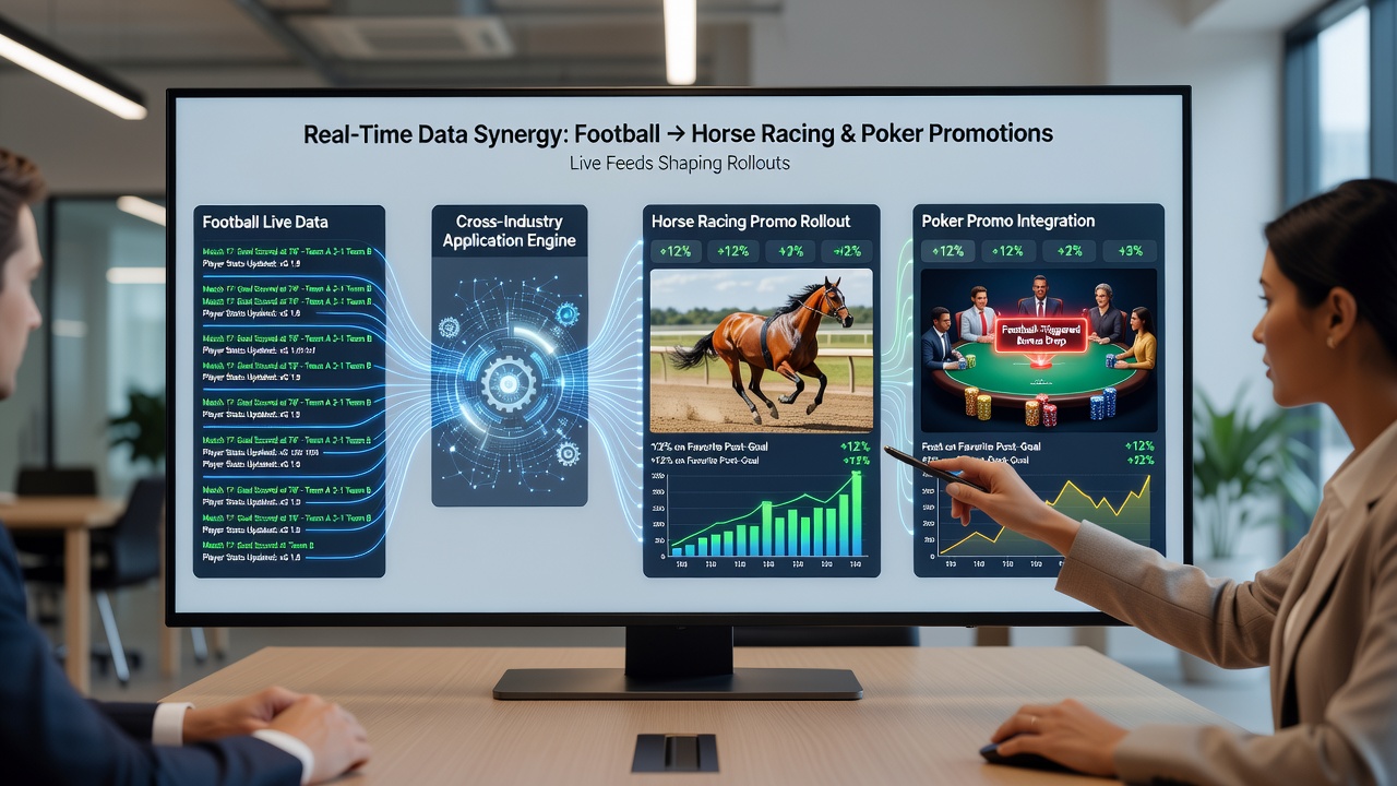 Poker tournament overlays and horse racing bonuses triggered by live football statistics